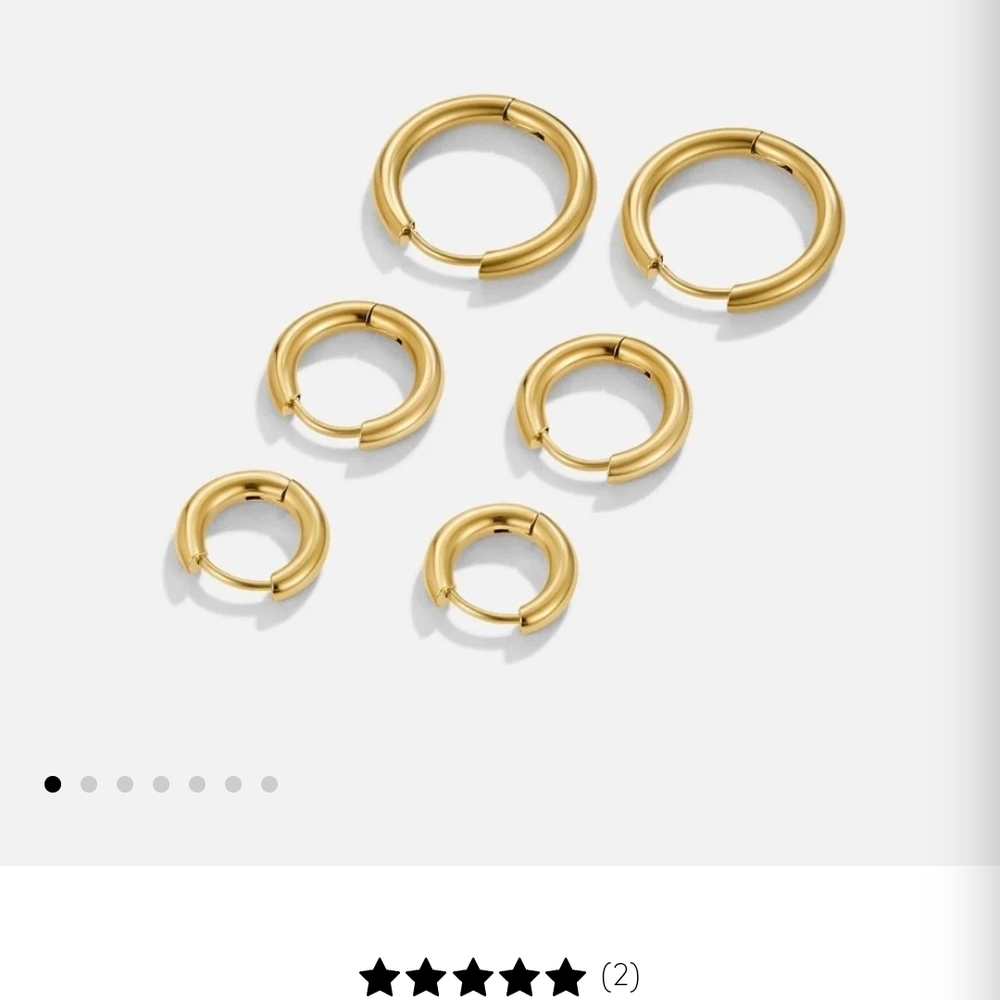 Elegant Gold Hoop Earrings Set